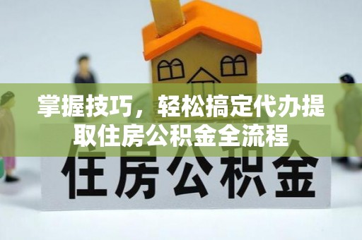 秦汉掌握技巧，轻松搞定代办提取住房公积金全流程