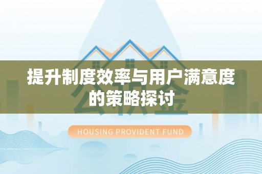 秦汉提升制度效率与用户满意度的策略探讨